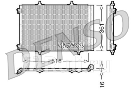 DCN07013 - Радиатор кондиционера (DENSO) Citroen DS3 (2009-2015) для Citroen DS3 (2009-2015), DENSO, DCN07013