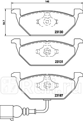P 85 072 - Колодки тормозные дисковые передние (BREMBO) Skoda Roomster (2010-2015) для Skoda Roomster (2010-2015), BREMBO, P 85 072