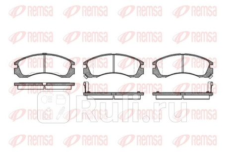 0354.02 - Колодки тормозные дисковые передние (REMSA) Mitsubishi Lancer Cedia (2000-2003) для Mitsubishi Lancer Cedia (2000-2003), REMSA, 0354.02