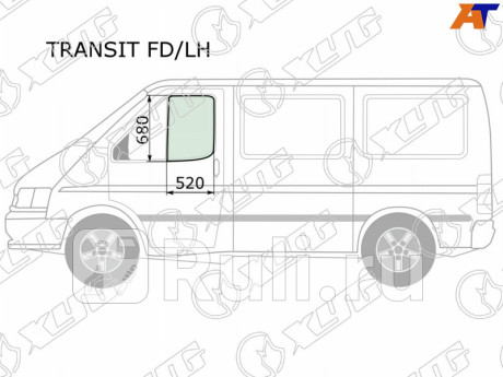 TRANSIT FD/LH - Стекло двери передней левой (XYG) Ford Transit 3 (1986-1991) для Ford Transit 3 (1986-1991), XYG, TRANSIT FD/LH