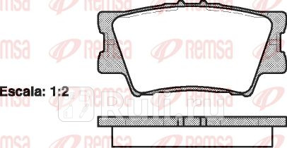 1231.00 - Колодки тормозные дисковые задние (REMSA) Toyota Matrix (2008-2014) для Toyota Matrix (2008-2014), REMSA, 1231.00
