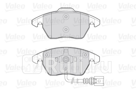 301635 - Колодки тормозные дисковые передние (VALEO) Volkswagen Polo седан (2010-2015) для Volkswagen Polo (2010-2015) седан, VALEO, 301635