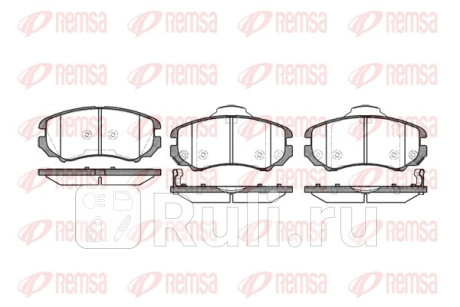 0953.02 - Колодки тормозные дисковые передние (REMSA) Hyundai Sonata 5 NF (2004-2010) для Hyundai Sonata 5 (2004-2010) NF, REMSA, 0953.02