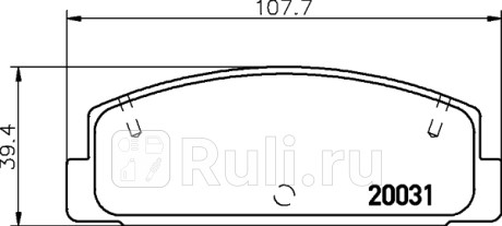 NP5004 - Колодки тормозные дисковые задние (NISSHINBO) Mazda 6 GH (2007-2013) для Mazda 6 GH (2007-2013), NISSHINBO, NP5004