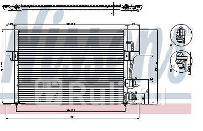 94308 - Радиатор кондиционера (NISSENS) Ford Mondeo 2 (1997-1999) для Ford Mondeo 2 (1994-2001), NISSENS, 94308