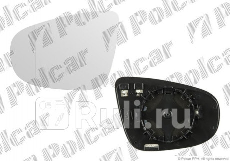 9518542M - Зеркальный элемент левый (Polcar) Volkswagen Golf 6 (2008-2012) для Volkswagen Golf 6 (2008-2012), Polcar, 9518542M