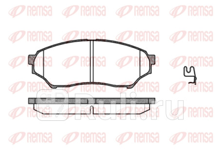 0845.01 - Колодки тормозные дисковые передние (REMSA) Mitsubishi Pajero Pinin (1998-2007) для Mitsubishi Pajero Pinin и iO (1998-2007), REMSA, 0845.01