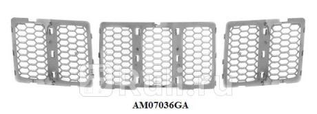 AM07036GA - Решетка радиатора (TYG) Jeep Grand Cherokee WK2 (2013-2021) для Jeep Grand Cherokee WK2 (2010-2021), TYG, AM07036GA