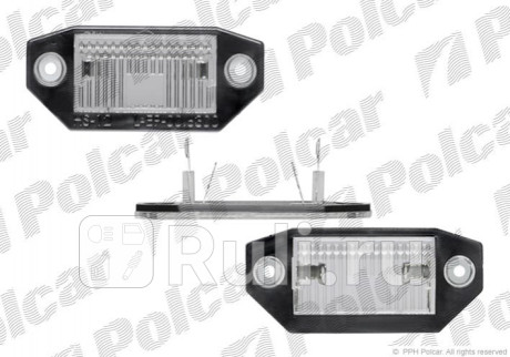 3218959E - Подсветка заднего номера левая/правая (1 шт.) (Polcar) Ford Mondeo 3 (2000-2007) для Ford Mondeo 3 (2000-2007), Polcar, 3218959E
