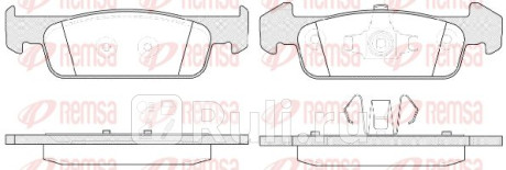 1540.10 - Колодки тормозные дисковые передние (REMSA) Renault Sandero (2013-2021) для Renault Sandero (2013-2021), REMSA, 1540.10