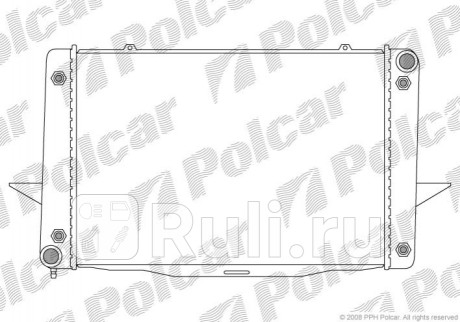 908508-4 - Радиатор охлаждения (Polcar) Volvo S70 (1997-2005) для Volvo S70/V70/C70 (1997-2005), Polcar, 908508-4