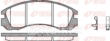 0354.32 - Колодки тормозные дисковые передние (REMSA) Mitsubishi Outlander (2012-2015) для Mitsubishi Outlander 3 (2012-2015), REMSA, 0354.32