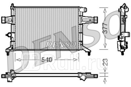 DRM20082 - Радиатор охлаждения (DENSO) Opel Zafira A (1999-2006) для Opel Zafira A (1999-2006), DENSO, DRM20082