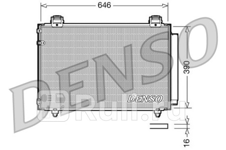DCN50024 - Радиатор кондиционера (DENSO) Toyota Avensis 2 (2003-2006) для Toyota Avensis 2 T250 (2003-2006), DENSO, DCN50024