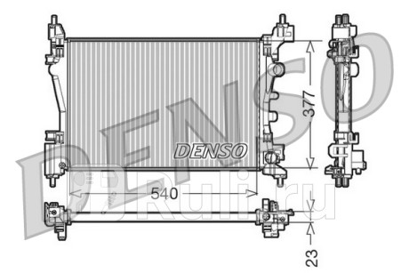 DRM20095 - Радиатор охлаждения (DENSO) Opel Corsa D рестайлинг (2011-2014) для Opel Corsa D (2011-2014) рестайлинг, DENSO, DRM20095