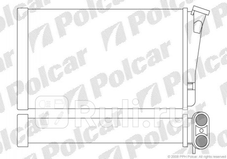 5527N8-1 - Радиатор отопителя (SRLINE) Opel Omega B рестайлинг (1999-2004) для Opel Omega B (1999-2004) рестайлинг, SRLINE, 5527N8-1