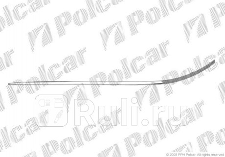 501507-8 - Молдинг переднего бампера правый (Polcar) Mercedes W210 (1999-2003) для Mercedes W210 (1995-2003), Polcar, 501507-8