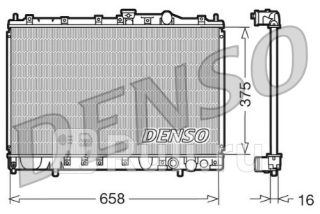 DRM45002 - Радиатор охлаждения (DENSO) Mitsubishi Lancer CB/CD (1992-1996) для Mitsubishi Lancer CB/CD (1992-1996), DENSO, DRM45002