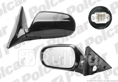 3810515M - Зеркало левое (Polcar) Honda Civic EK дорестайлинг (1995-1998) для Honda Civic EK (1995-1998) дорестайтинг, Polcar, 3810515M