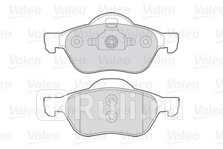301471 - Колодки тормозные дисковые передние (VALEO) Renault Laguna 2 (2001-2008) для Renault Laguna 2 (2001-2008), VALEO, 301471