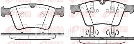 1370.00 - Колодки тормозные дисковые передние (REMSA) Mercedes X164 (2006-2012) для Mercedes X164 (2006-2012), REMSA, 1370.00
