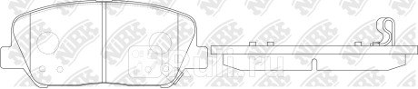 PN11001 - Колодки тормозные дисковые передние (NIBK) Kia Sorento 2 (2009-2020) для Kia Sorento 2 (2009-2021), NIBK, PN11001