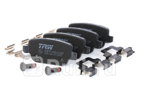 GDB1732 - Колодки тормозные дисковые задние (TRW) Ford S MAX (2010-2015) для Ford S-MAX (2010-2015) рестайлинг, TRW, GDB1732