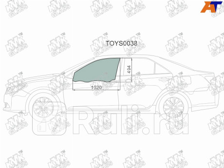 TOYS0038 - Стекло двери передней левой (KMK) Toyota Camry V55 (2014-2018) для Toyota Camry V55 (2014-2018), KMK, TOYS0038