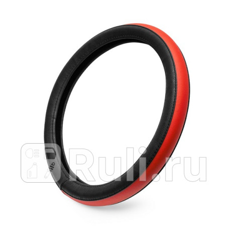 Чехол руля комбинированный каркасный гладкий, черно-красный, обхват 9.5 см, размер 37 - 39 см PATRON PCC3109 для Автотовары, PATRON, PCC3109
