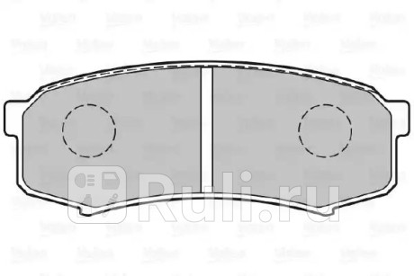 301777 - Колодки тормозные дисковые задние (VALEO) Lexus GX 460 (2009-2020) для Lexus GX 460 (2009-2021), VALEO, 301777