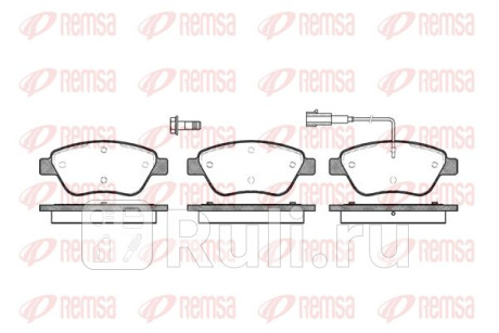 0858.01 - Колодки тормозные дисковые передние (REMSA) Fiat Grande Punto (2005-2011) для Fiat Grande Punto (2005-2011), REMSA, 0858.01