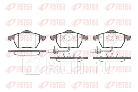 0390.22 - Колодки тормозные дисковые передние (REMSA) Audi A6 C6 (2004-2008) для Audi A6 C6 (2004-2008), REMSA, 0390.22