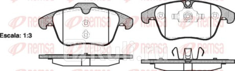 1219.00 - Колодки тормозные дисковые передние (REMSA) Ford S MAX (2010-2015) для Ford S-MAX (2010-2015) рестайлинг, REMSA, 1219.00