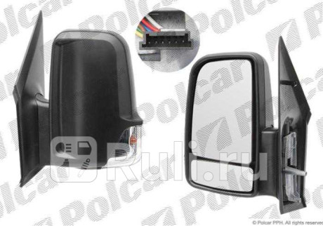 5065514E - Зеркало левое (Polcar) Volkswagen Crafter (2006-2011) для Volkswagen Crafter (2006-2016), Polcar, 5065514E