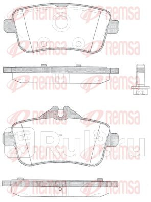 1503.10 - Колодки тормозные дисковые задние (REMSA) Mercedes W176 (2012-2018) для Mercedes W176 (2012-2018), REMSA, 1503.10