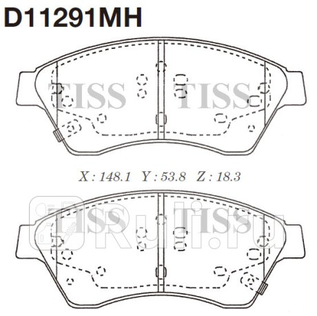 D11291MH - Колодки тормозные дисковые передние (MK KASHIYAMA) Chevrolet Orlando (2010-2015) для Chevrolet Orlando (2010-2015), MK KASHIYAMA, D11291MH