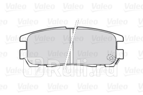 301507 - Колодки тормозные дисковые задние (VALEO) Opel Monterey (1998-1999) для Opel Monterey (1998-1999), VALEO, 301507