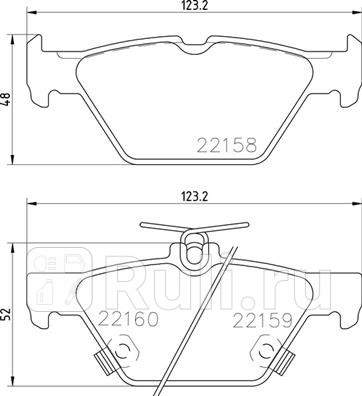P 78 026 - Колодки тормозные дисковые задние (BREMBO) Subaru Outback BS (2014-2019) для Subaru Outback BS (2014-2021), BREMBO, P 78 026