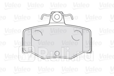 301057 - Колодки тормозные дисковые задние (VALEO) Nissan Almera N16 (2002-2006) для Nissan Almera N16 (2002-2006), VALEO, 301057