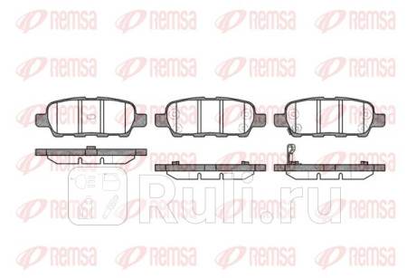 0876.01 - Колодки тормозные дисковые задние (REMSA) Nissan X-Trail T32 (2013-2016) для Nissan X-Trail T32 (2013-2016), REMSA, 0876.01