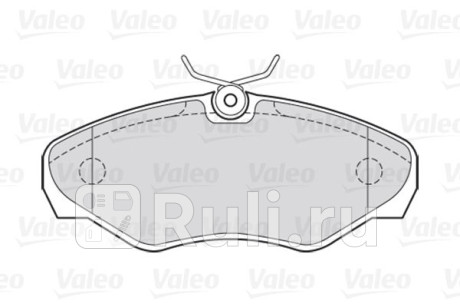 301545 - Колодки тормозные дисковые передние (VALEO) Renault Trafic (2001-2014) для Renault Trafic (2001-2014), VALEO, 301545