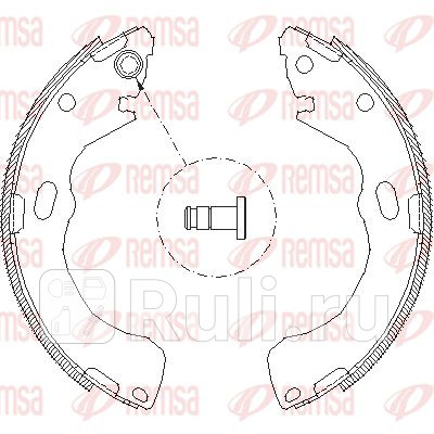 4146.00 - Колодки тормозные барабанные (комплект) (REMSA) Mazda Premacy (2001-2005) для Mazda Premacy (2001-2005), REMSA, 4146.00