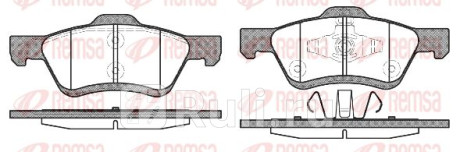 1124.00 - Колодки тормозные дисковые передние (REMSA) Ford Maverick (2000-2007) для Ford Maverick (2000-2007), REMSA, 1124.00