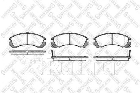 365 002-SX - Колодки тормозные дисковые передние (STELLOX) Mitsubishi Lancer 10 (2007-2015) для Mitsubishi Lancer 10 (2007-2015), STELLOX, 365 002-SX