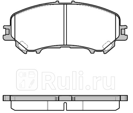 1318.22 - Колодки тормозные дисковые передние (REMSA) Renault Koleos 2 (2016-2019) для Renault Koleos 2 (2016-2021), REMSA, 1318.22