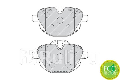 FDB4376 - Колодки тормозные дисковые задние (FERODO) BMW X5 G05 (2018-2020) для BMW X5 G05 (2018-2021), FERODO, FDB4376