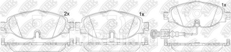 PN33005W - Колодки тормозные дисковые передние (NIBK) Audi A3 8V (2012-2019) для Audi A3 8V (2012-2020), NIBK, PN33005W