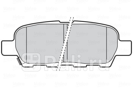 301672 - Колодки тормозные дисковые задние (VALEO) Nissan Murano Z52 (2014-2021) для Nissan Murano Z52 (2014-2021), VALEO, 301672