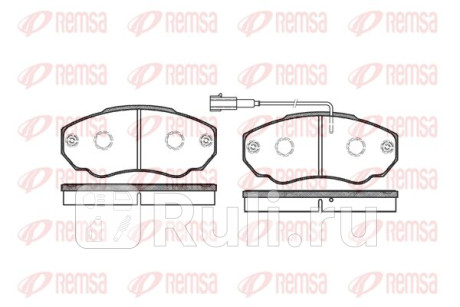 0960.01 - Колодки тормозные дисковые передние (REMSA) Peugeot Boxer 2 (2002-2006) для Peugeot Boxer 2 (2002-2006), REMSA, 0960.01