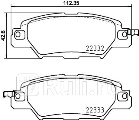 P49053 - Колодки тормозные дисковые задние (BREMBO) Mazda CX-5 2 (2017-2020) для Mazda CX-5 2 (2017-2021), BREMBO, P49053